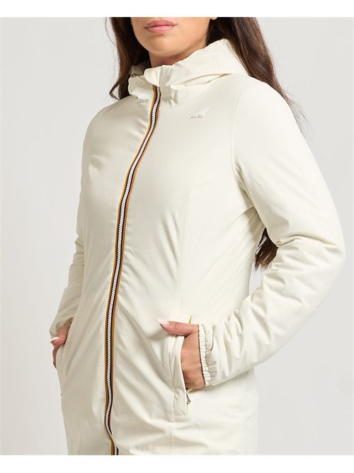 Giacca Denise st Warm double donna col. white green K-WAY | DENISE ST WARM DUBLEBCD